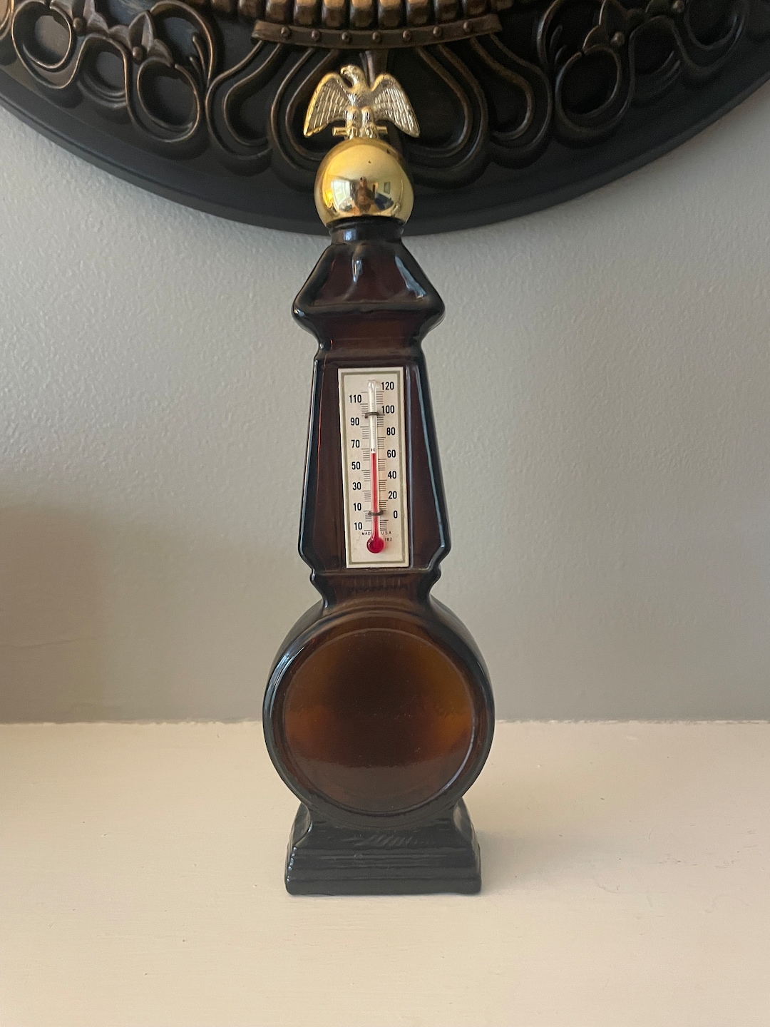 Vintage Avon Tribute Eagle Thermometer Cologne Bottle Etsy