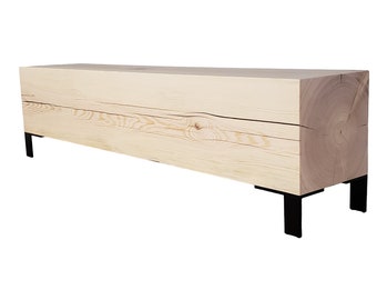 Timber beam bench contemporary - minimalist