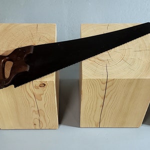Timber block side table, stump stool, modern minimalist cube side table, plinth