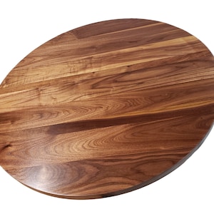 Round Walnut Table Top, Ready to Use, Build Your Own Table 18 Inch ...
