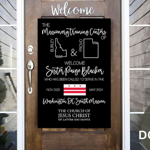 Custom Missionary Printable Poster, Home MTC, LDS Digital Download, Church of Jesus Christ of Latter Day Saints Wall Art, Mormon, Custom LDS