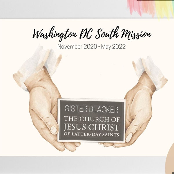 Lds Missionary Tag Printable Etsy