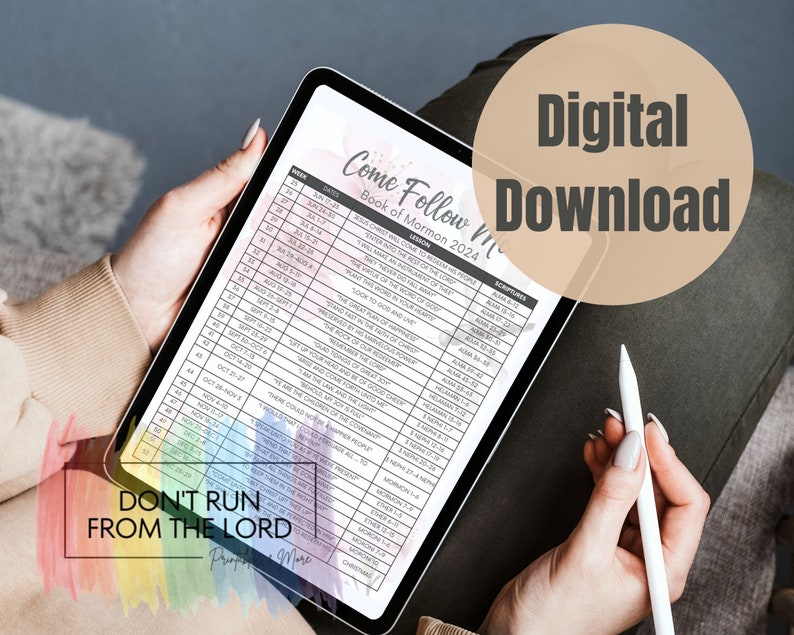 2025 Come Follow Me Lesson Schedule for LDS Church Printable and