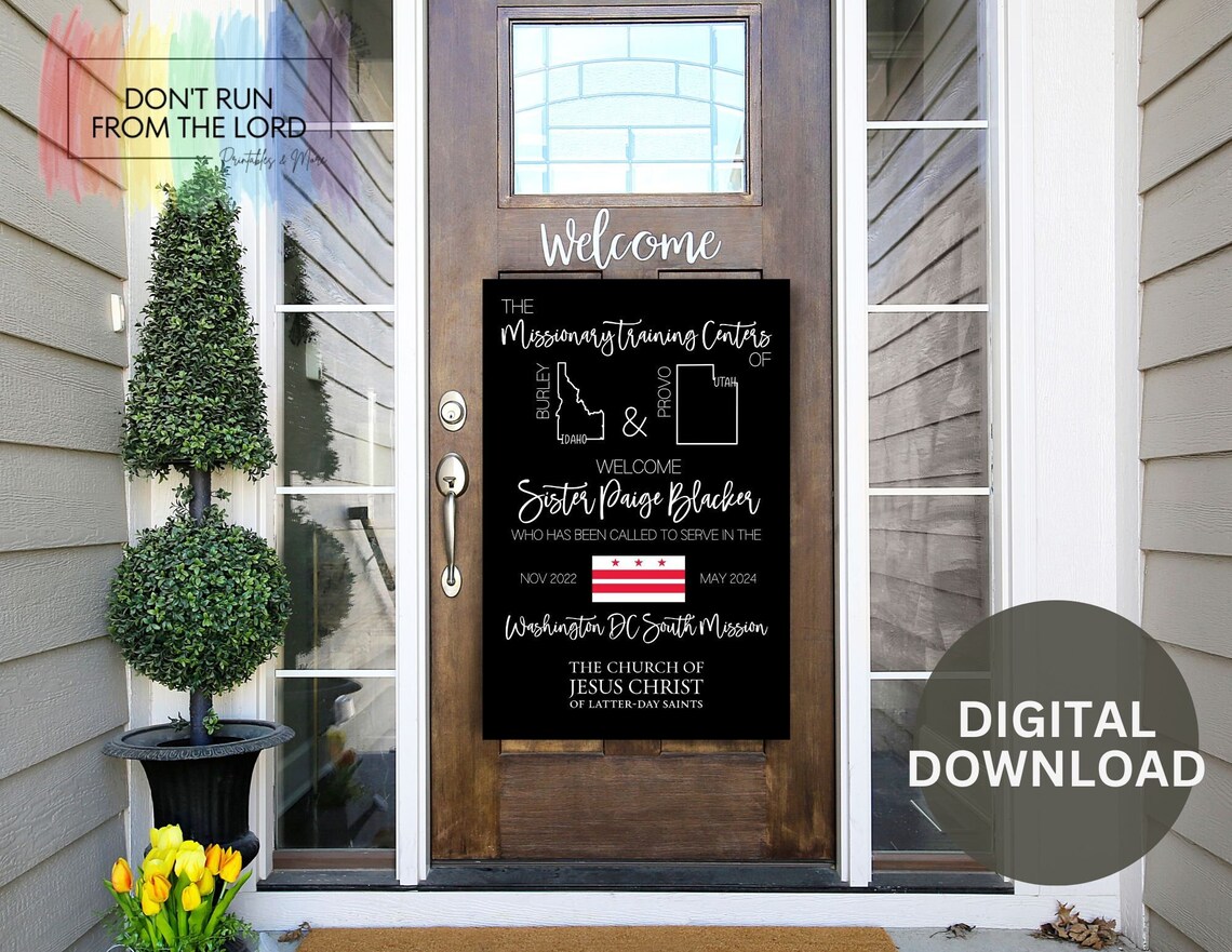 Custom Missionary Printable Poster, Home MTC, LDS Digital Download ...