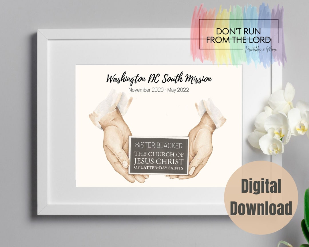 Christ Missionary Tag Printable Custom LDS Digital Download Etsy