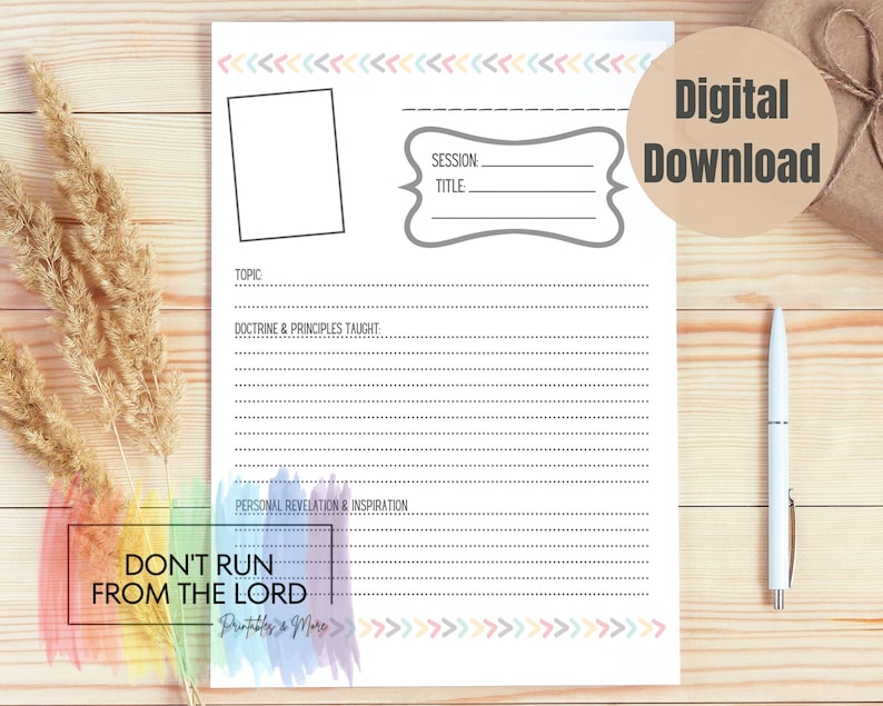 General Conference Journal Printable April 2023 Prophets - Etsy