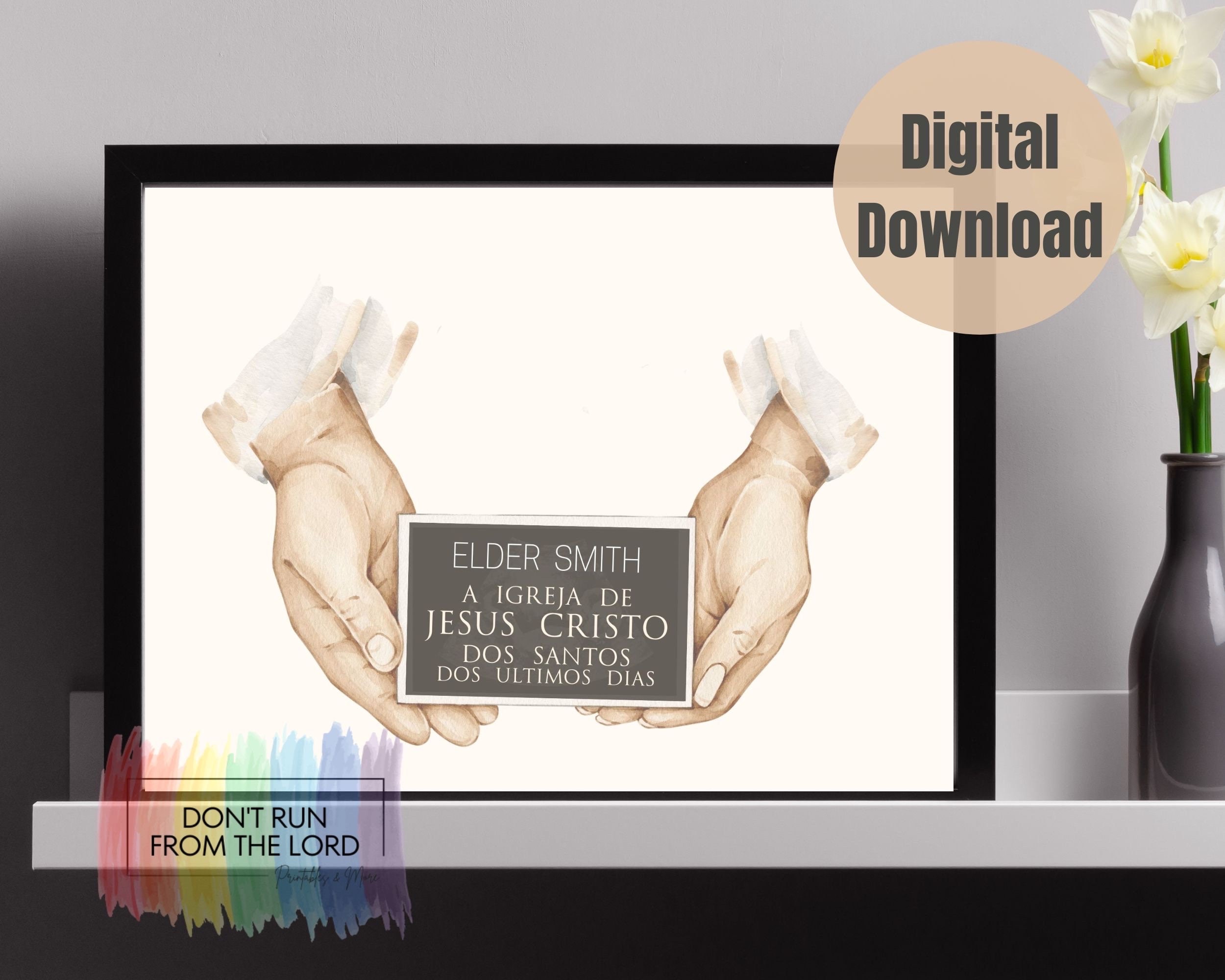 Christ Missionary Tag Printable Custom LDS Digital Download - Etsy