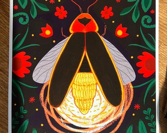 Catching Fireflies - Art Print