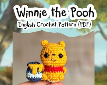 Winnie the Pooh Amigurumi Crochet Pattern (PDF) (English)