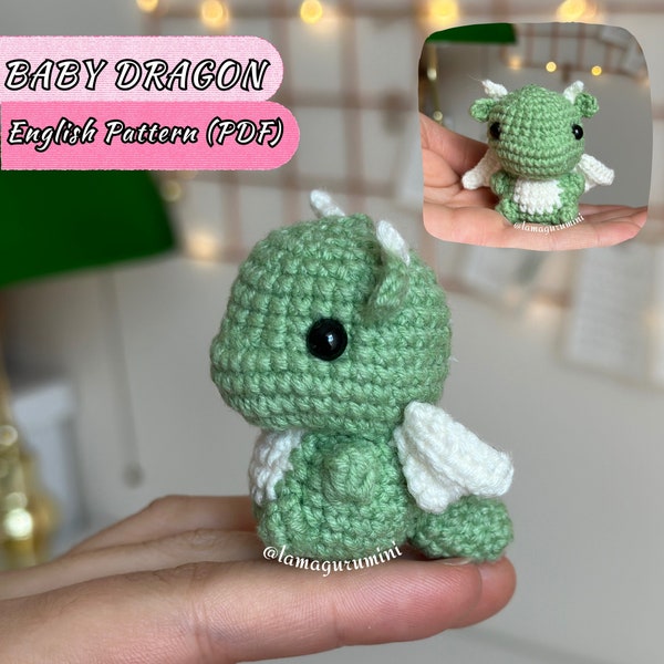 Baby Dragon Amigurumi Crochet Pattern (PDF) (English)