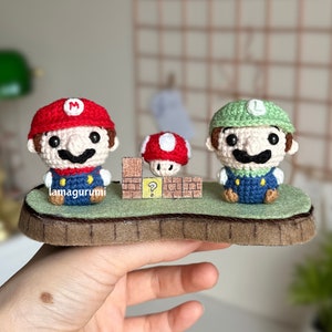 Häkelanleitung für Jumping Brothers with a Mushroom Buddy Amigurumi (PDF, englisch)