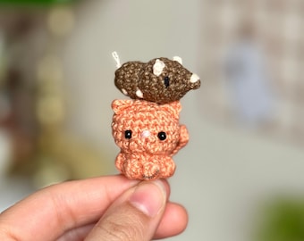 Crochet Pattern for Witch's Cat & Red Wizard's Mouse Amigurumi (English) (PDF)