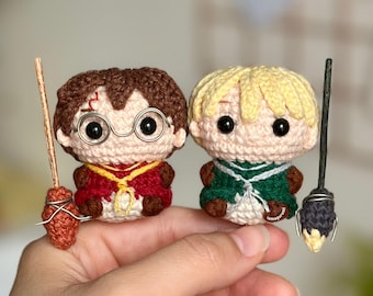 Crochet Pattern for Magical Sports Uniform & Broomsticks Amigurumi (Please read the second image carefully)(PDF) (English)