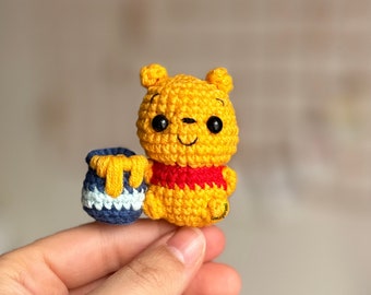 Crochet Pattern for Honey-Loving Bear and His Pot Amigurumi (PDF) (English)