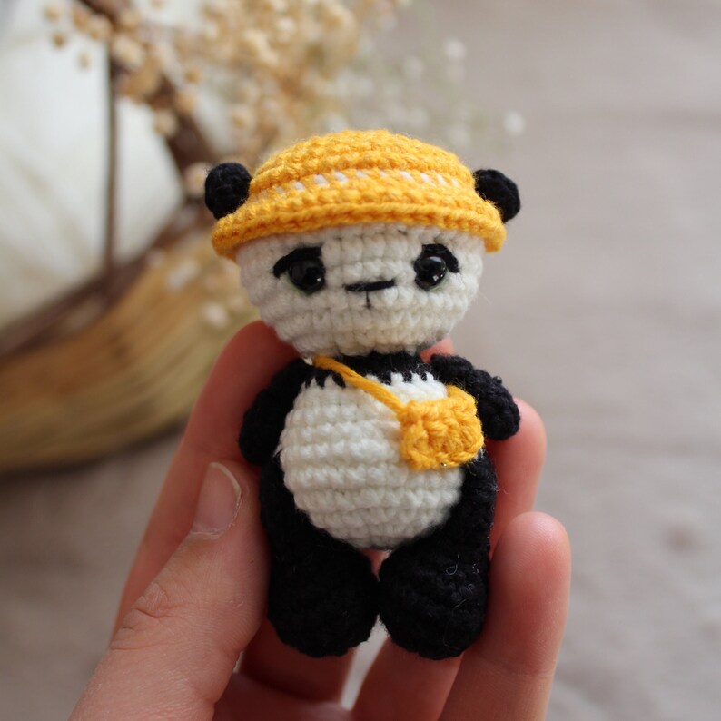 Crochet Pattern For Fancy Panda PDF English image 1