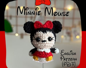 Minnie Mouse Amigurumi Crochet Pattern (PDF) (English)