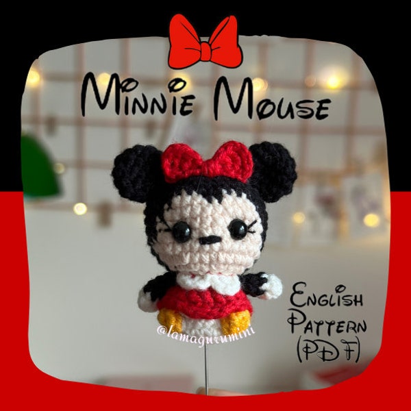 Minnie Mouse Amigurumi Crochet Pattern (PDF) (English)