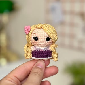 Crochet Pattern for Princess Long Hair Amigurumi (PDF) (English)