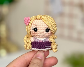 Crochet Pattern for Princess Long Hair Amigurumi (PDF) (English)