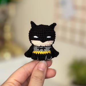 Crochet Pattern For Bat Superhero Amigurumi (PDF) (English)