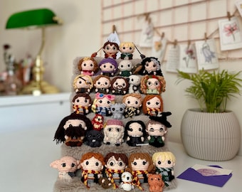 Pacote 30 em 1 PDF Padrão de crochê de baixa costura Conjunto de amigurumi Wizard Boy
