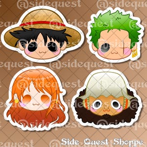 Wanted Pirates Anime | handmade | kawaii stickers | anime merch | gift | otaku | stationary | manga | water resistant | vinyl