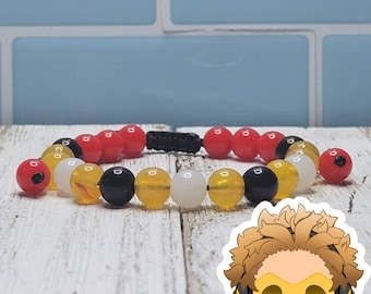 Pulsera ajustable de cuentas hecha a mano con diseño de alas feroces