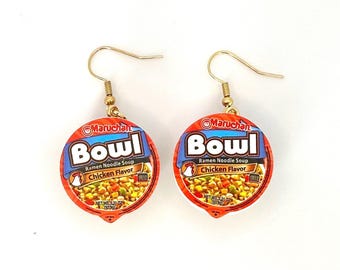 Maruchan Ramen Earrings | Mini Food Jewelry Gift