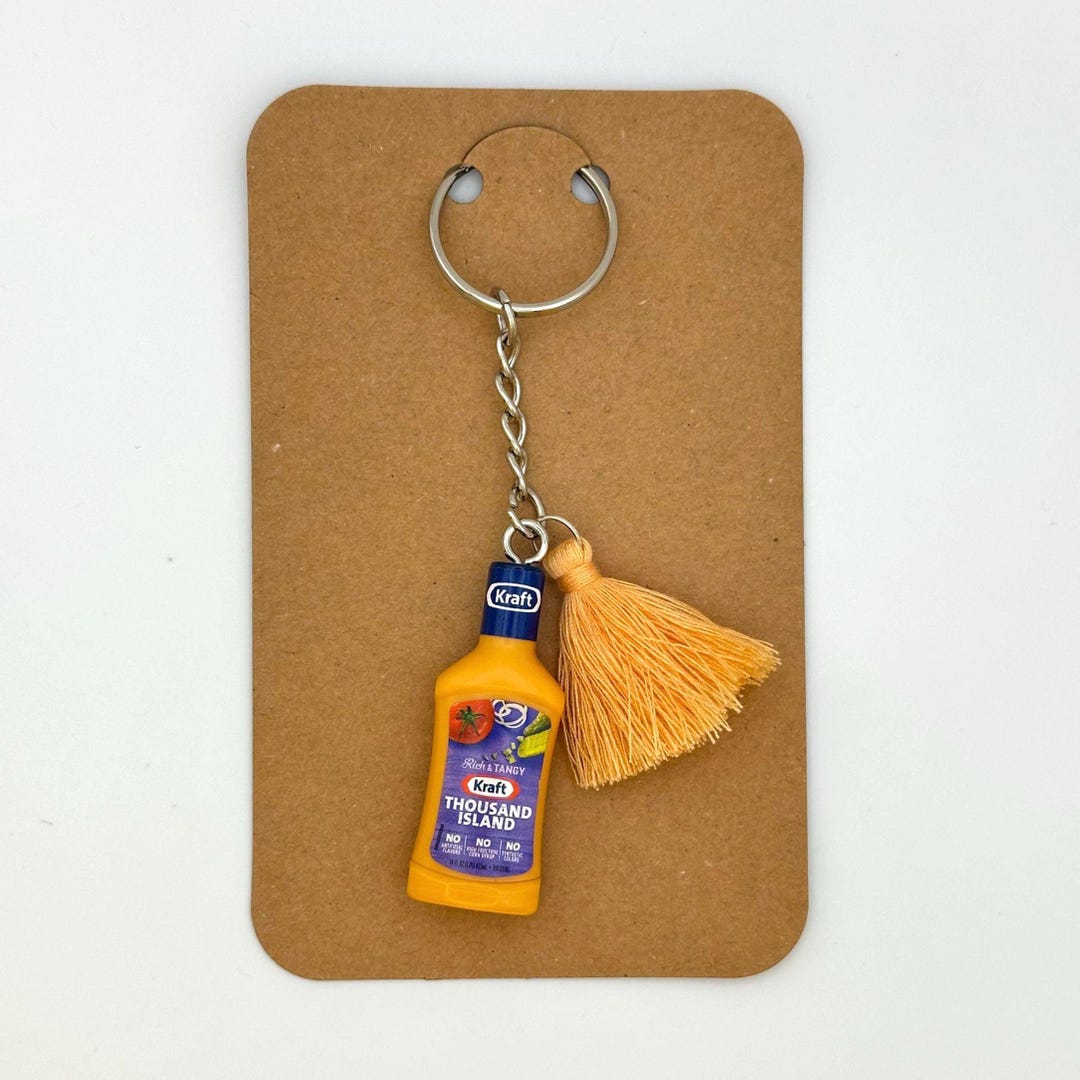 Kraft Thousand Island Dressing Keychain | Mini Food Keychain - Etsy