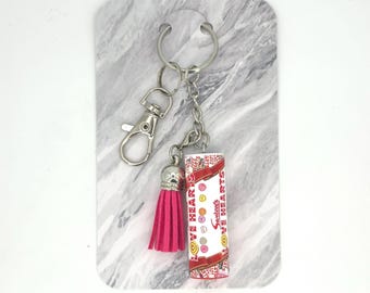Love Hearts Candy Keychain | Valentine's Day Collection