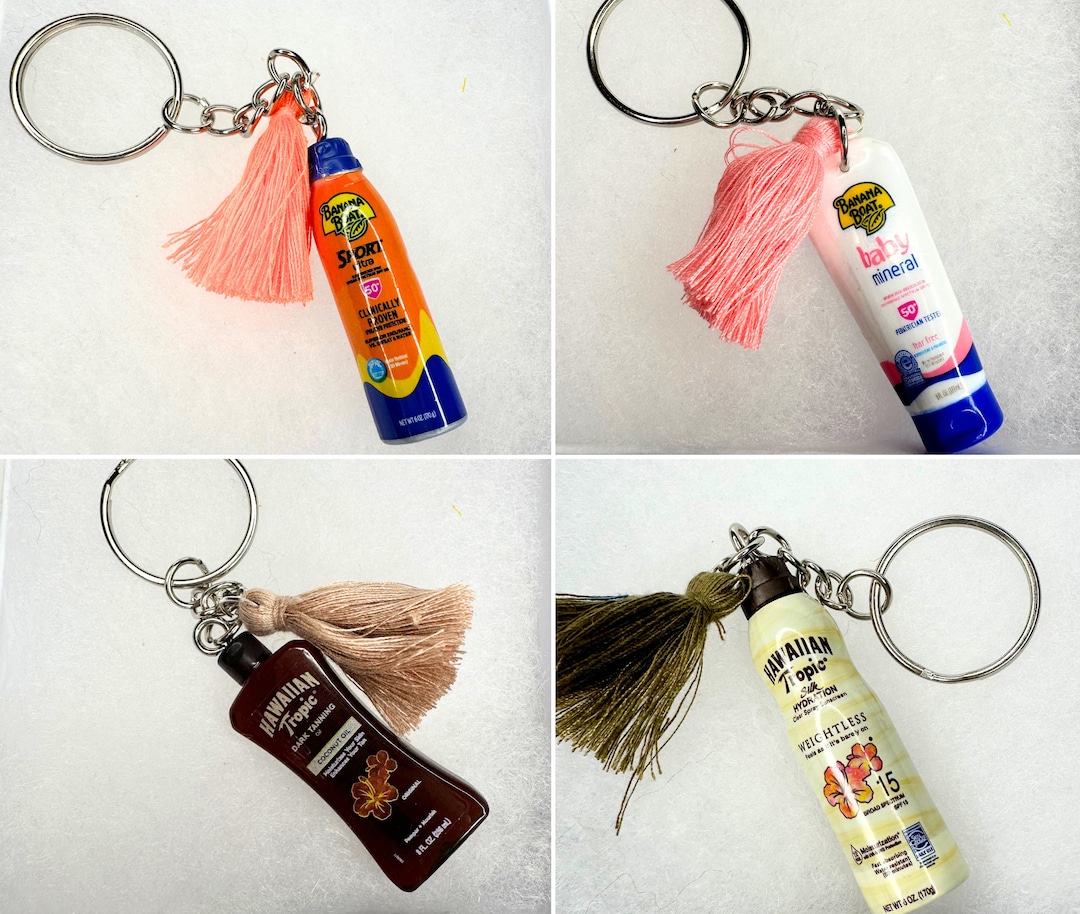 Mini Sunscreen Keychain Dermatologist Gift Novelty Keychain Stocking