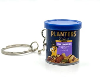 Planters Mixed Nuts Keychain | Mini Food Keychain