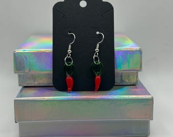 Chili Pepper Earrings | Mini Food Jewelry