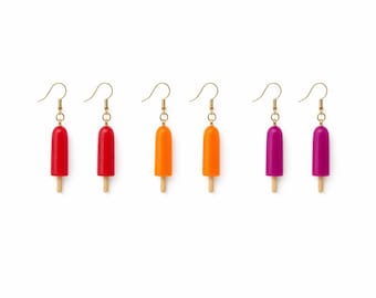 Popsicle Earrings | Mini Ice Cream Popsicle Earrings | Food Earrings | Dessert Jewelry
