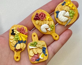Charcuterie Board Magnet | Clay Cheese Board Magnet