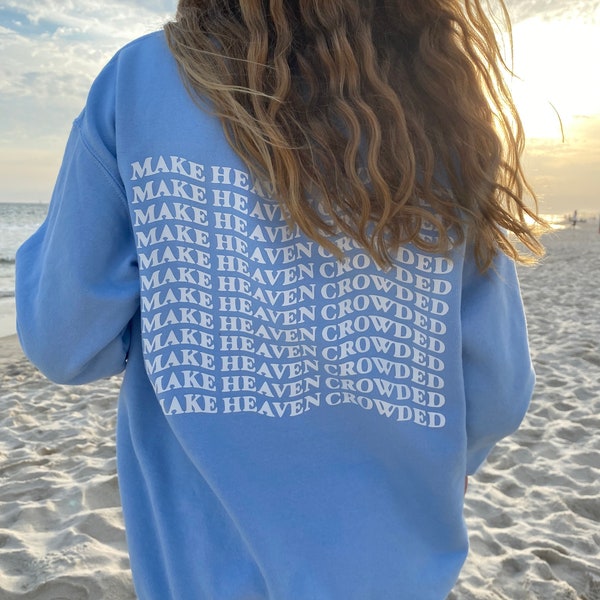 make heaven crowded puff sweatshirt | light blue main image 1