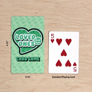 Our cards are bigger than standard playing cards