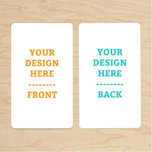 Personalisierte Karteikarten (2.75”x4.75”) Vorlage & Anleitung für professionelles Drucken - Du designst in Canva – gedruckt in den USA