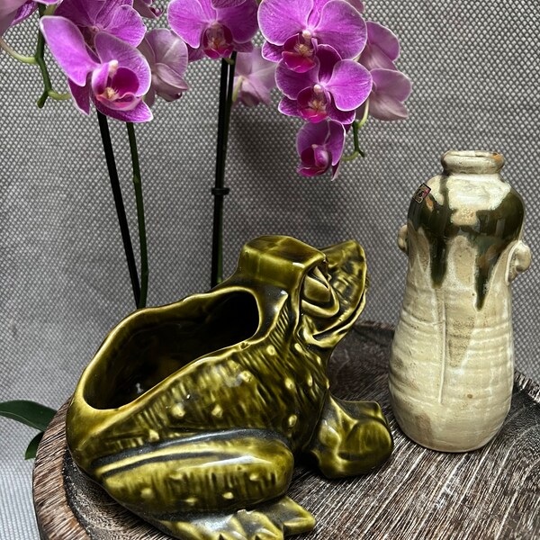 Mccoy Frog Planter - Etsy