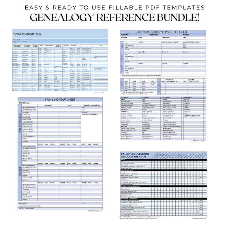 Incredible Genealogy Bundle! Get Everything in the Shop for One Low ...