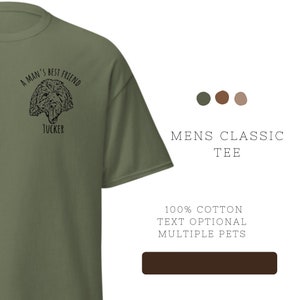 Personalized Pet Sketch Men&#39;s Classic Tee