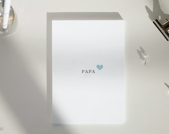 Postkarte Papa | Karte bester Vater | Vatertag Karte Grußkarte