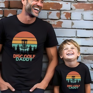 Disc Golf Caddy Tee, Disc Golf Shirt, Disc Golfing Tees, Men T-shirt, Best Dad By Par Shirt, Dad And Son Matching Shirt, Frisbee Tee For Men