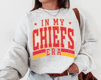 Chiefs Era Sweatshirt: Kansas City Football, Retro Game Day Crewneck