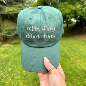 Trendy Martini Embroidered Dad Hat Extra Dirty Martini Hat Cute Aesthetic Cap Fun Dirty Martini Lover Gift Olive Obsessed Gift Tini Time Hat