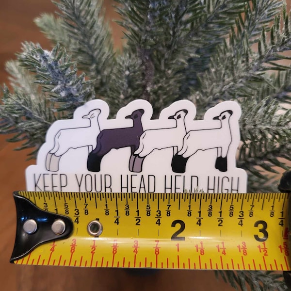 Show sheep sticker, show lamb, jackpot junkie, show stock sticker, show animal lover, farm kid sticker, keep your head held high