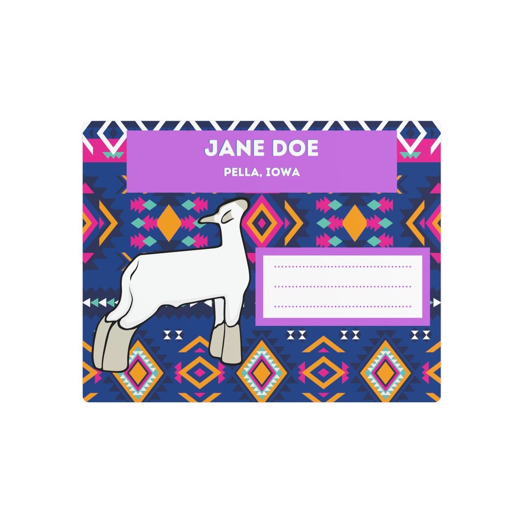 show-lamb-stall-sign-barn-sign-livestock-name-plate-show-animal-name