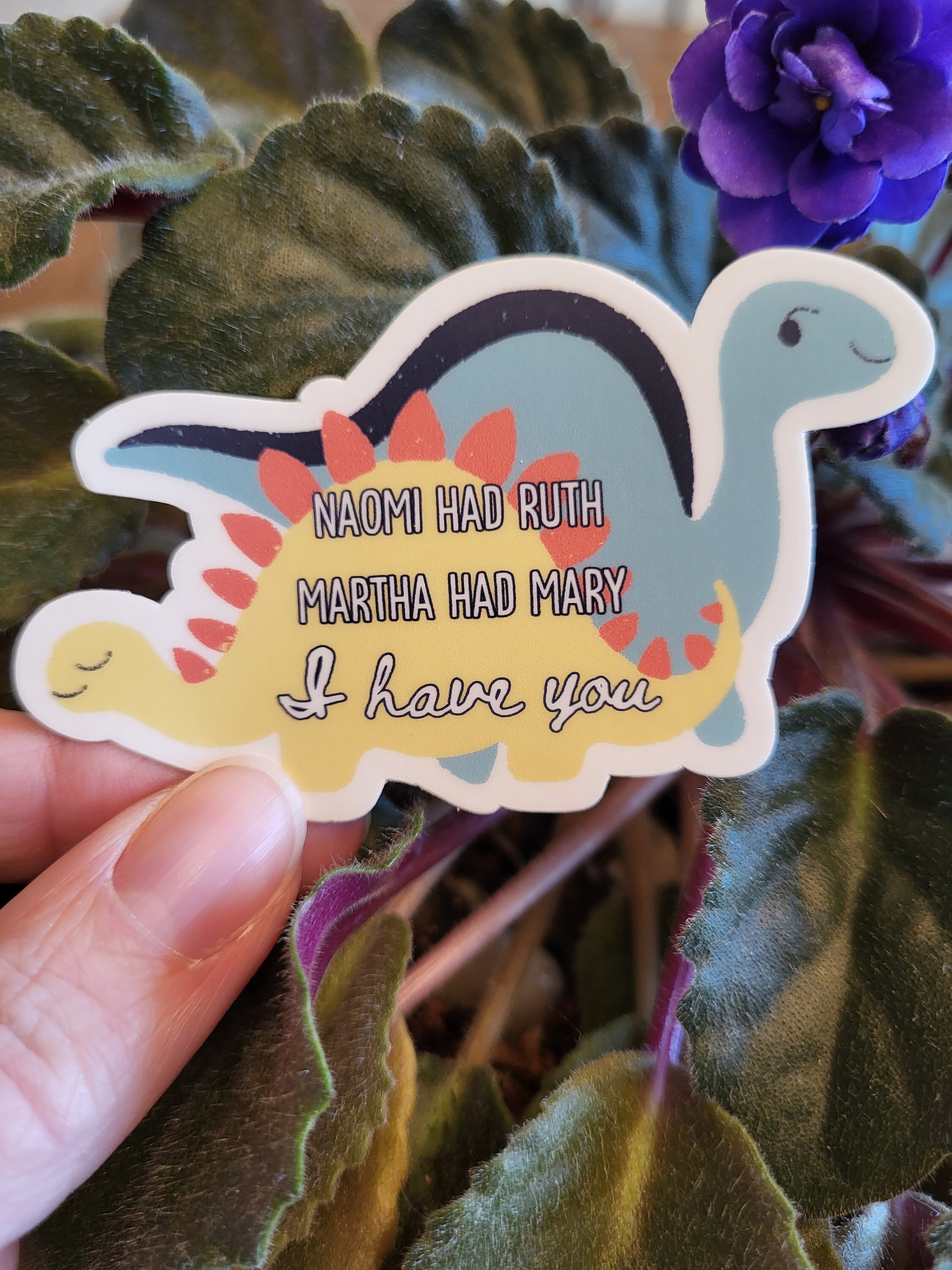 Ruth and Naomi Sticker, Friendship Dinosaur Sticker, Best Friends ...