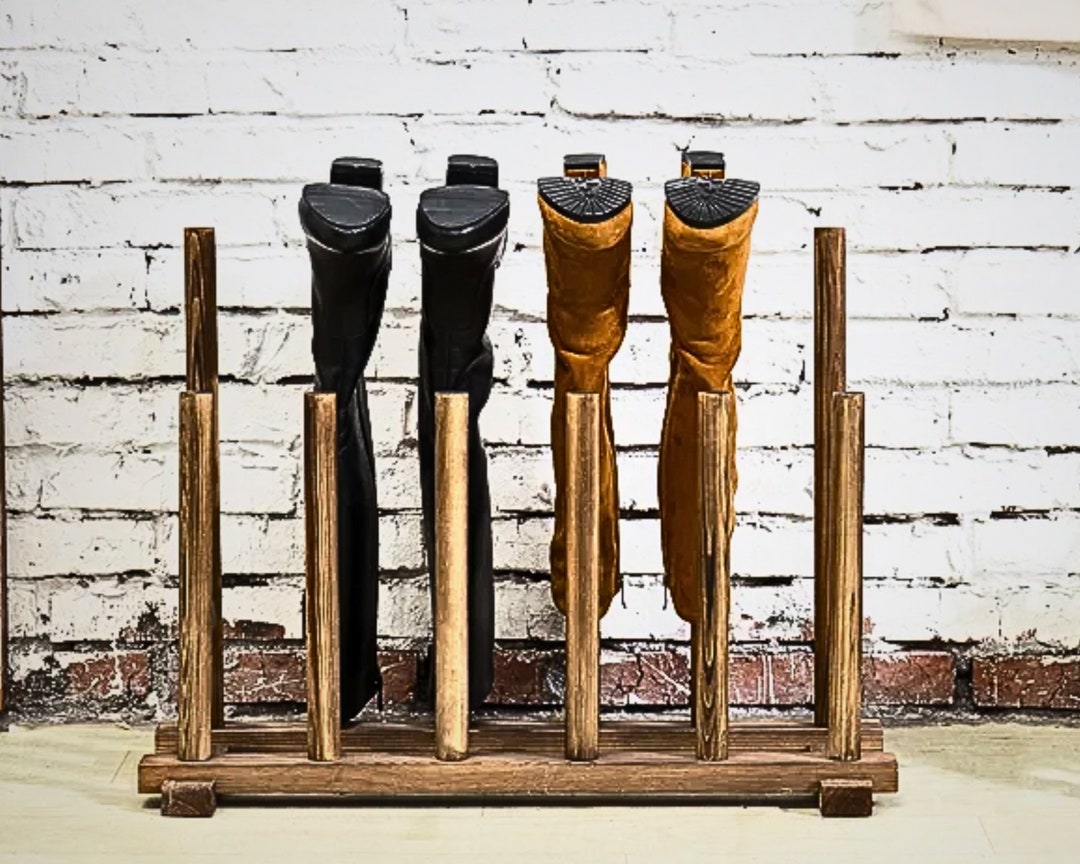 Wood Boot Storage Free Standing Boot Rack Mud Boot Rack Wood Etsy