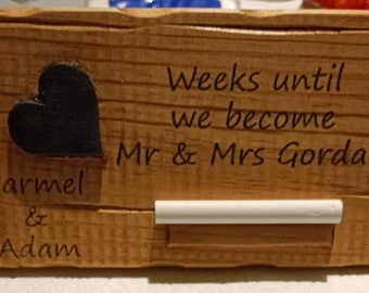 Wedding countdown gift